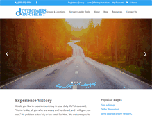 Tablet Screenshot of overcomersinchrist.org